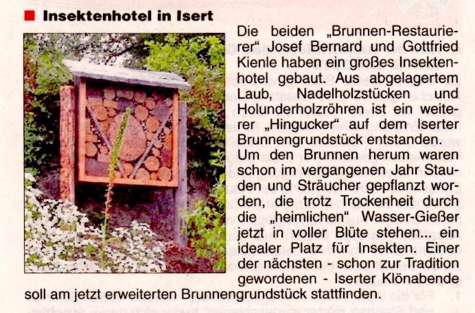 Insektenhotel am Dorfbrunnen